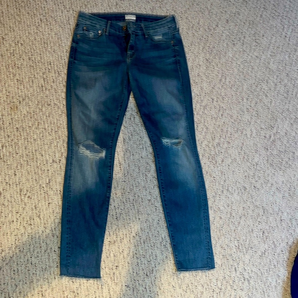 Mother Jeans, looker, ankle fray, wild thing